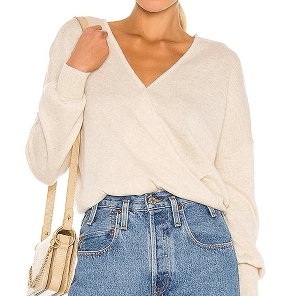 Callahan Vivi Wrap Top Size S Cream